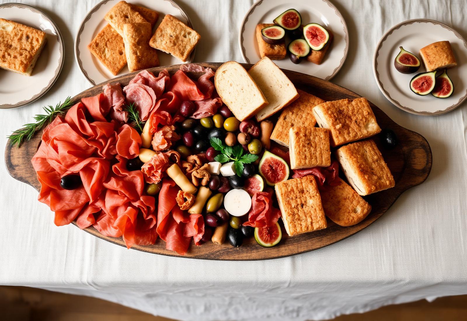 An antipasti platter for catering